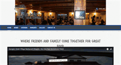 Desktop Screenshot of georgesgreekvillage.com