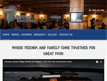 Tablet Screenshot of georgesgreekvillage.com